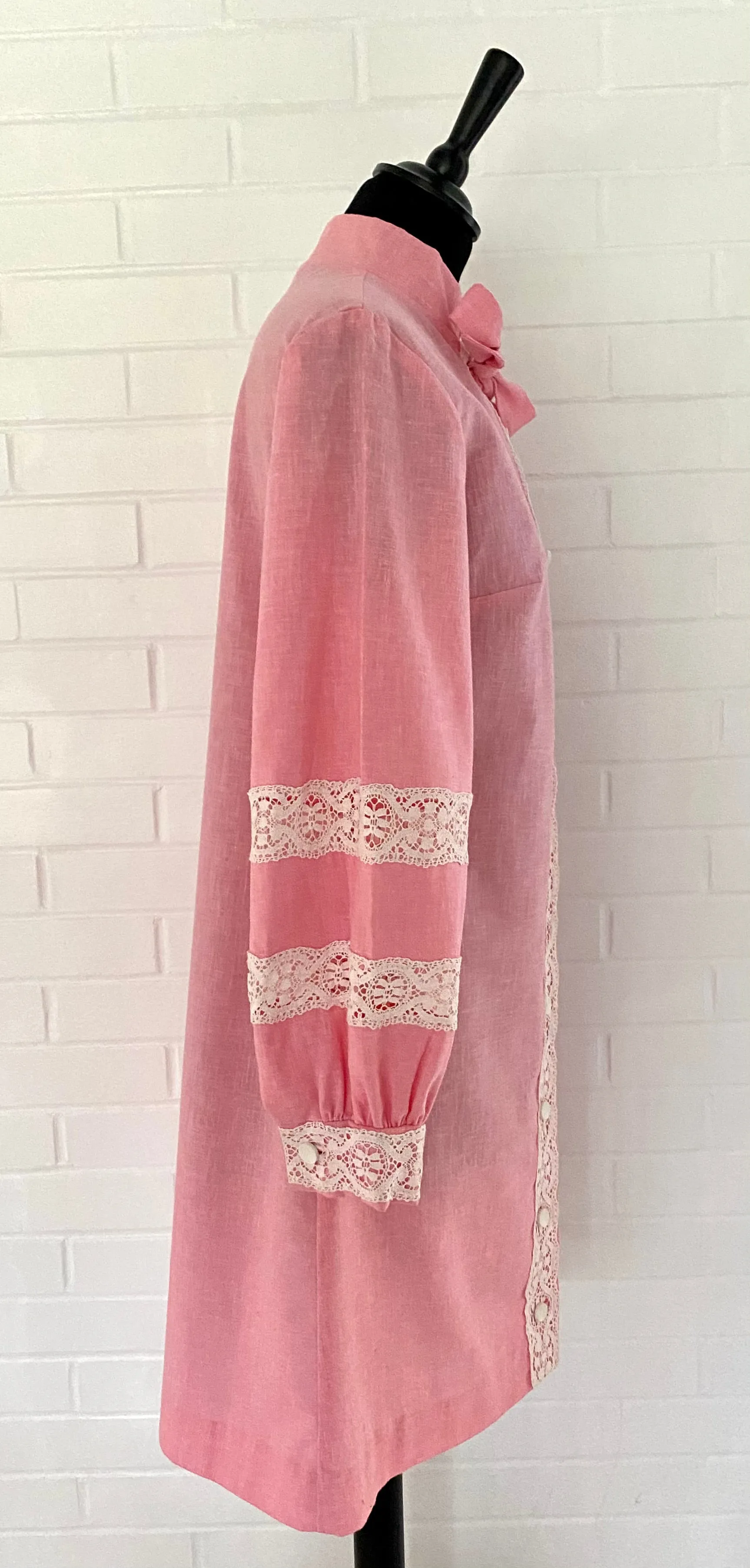 1960s Beeline Pink Shirt Dress