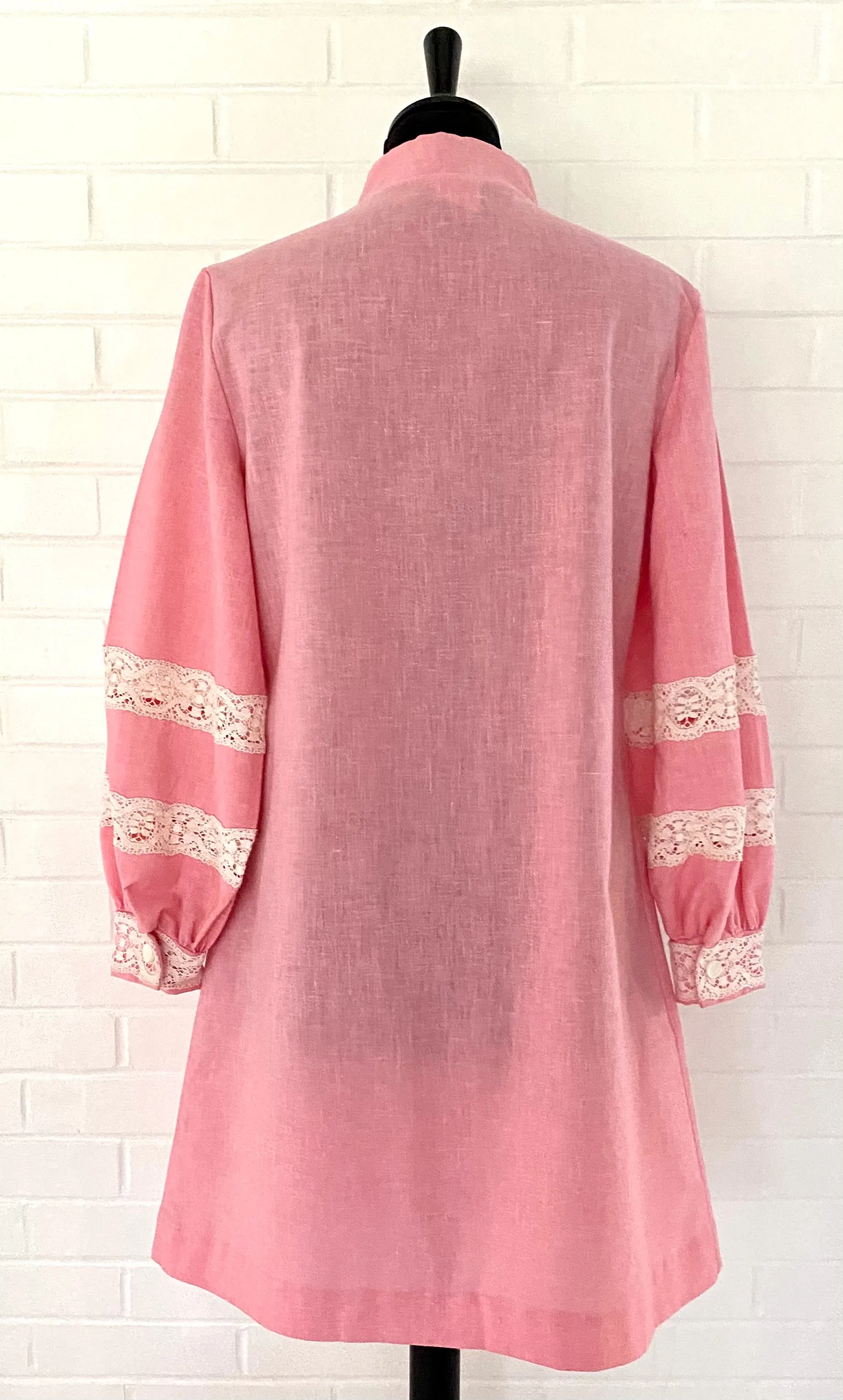 1960s Beeline Pink Shirt Dress