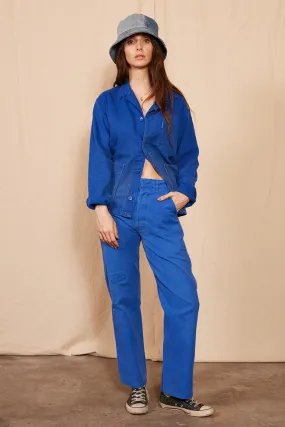 1960's Reworked Vintage Cepovett Blue Bucatti Chore Coat 1960's Reworked Vintage Cepovett Blue Bucatti Chore Coat