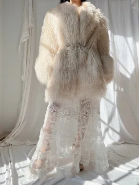 1970s Mongolian Sheared Shaggy Coat - M