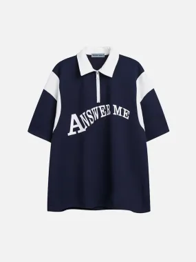 Aelfric Eden Color Blocking Polo Tee