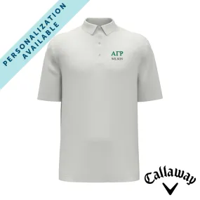 AGR White Callaway Greek Letter Golf Polo