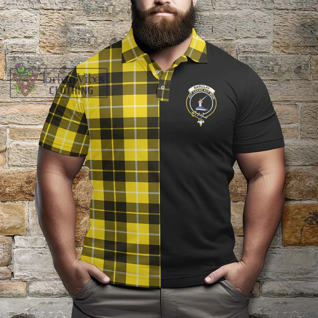 Barclay Dress Modern Tartan Polo Shirt with Family Crest and Half Of Me Style