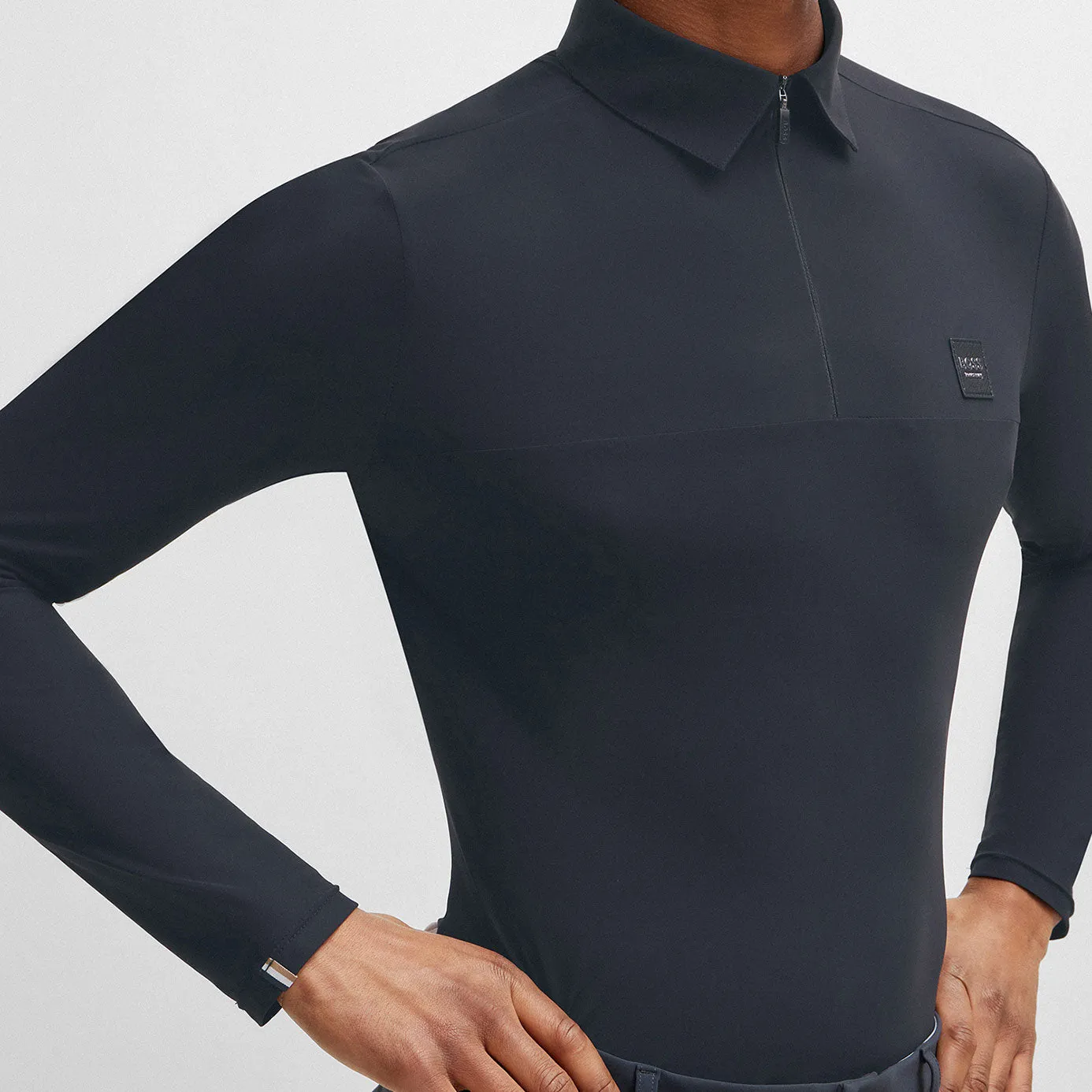 BOSS Equestrian Men's Elton Training Shirt - Grey