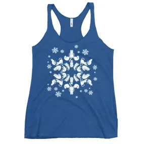 Cat Snowflake Women's Racerback Tank