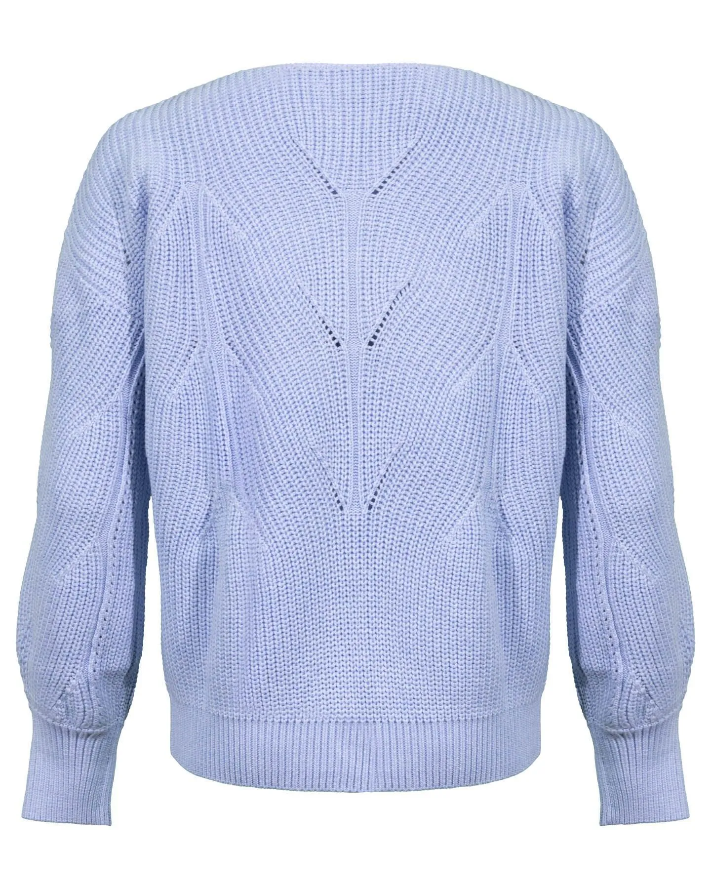 Cotton Rib Knit Cable Sweater