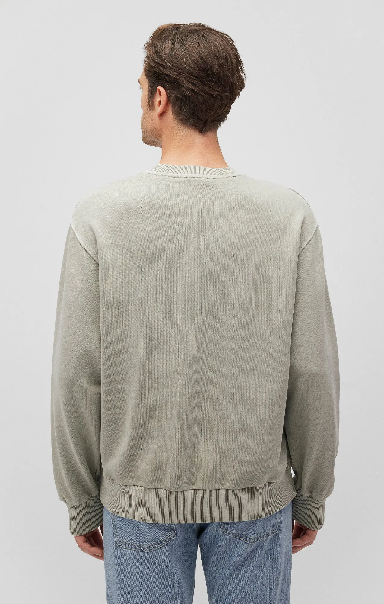 CREW NECK SWEATSHIRT IN ABBEY STONE