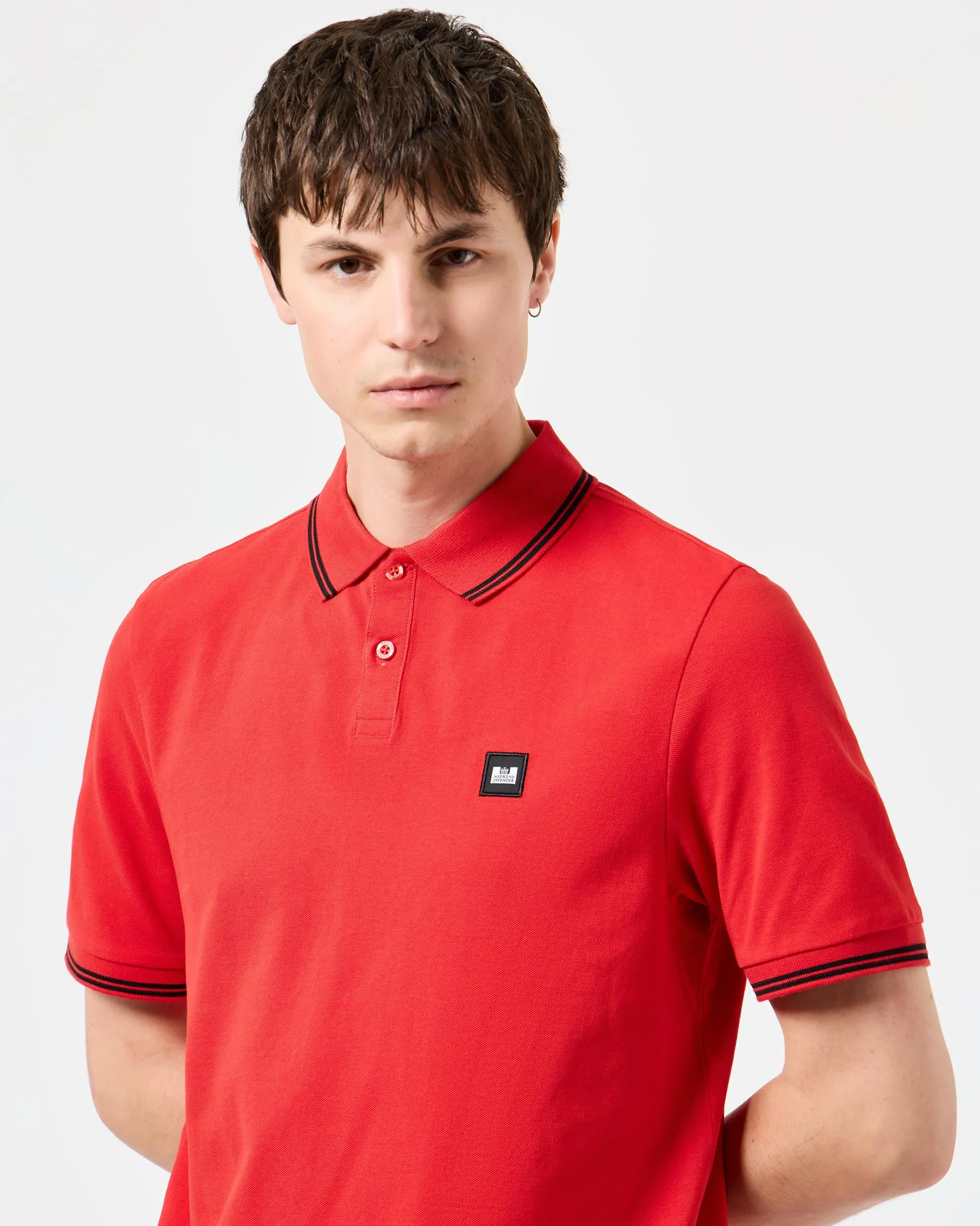 Farina Polo Shirt Cayenne Red/Black
