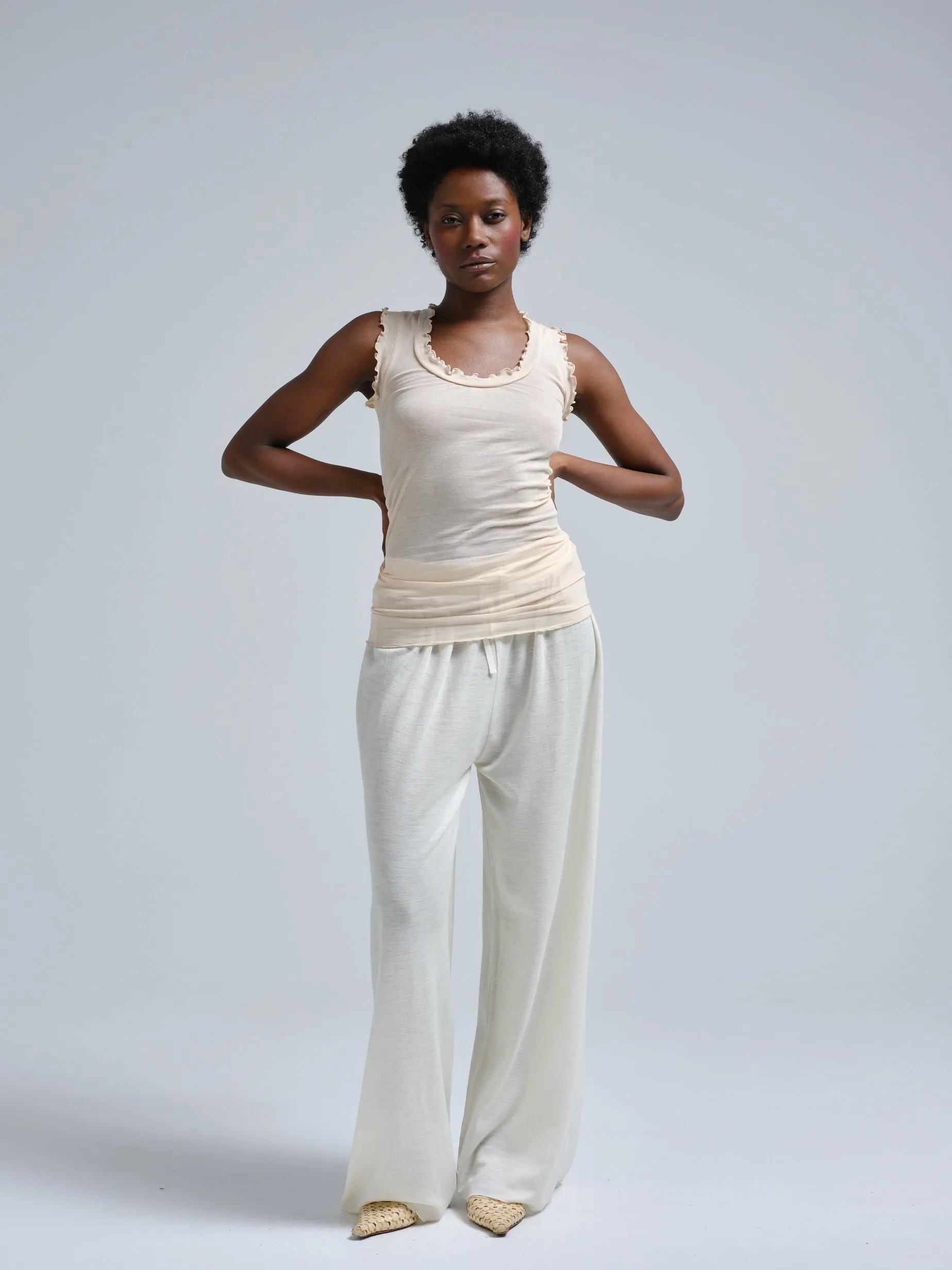 Flounce | Cotton - Rosie Beige