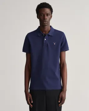 GANT - Original Pique SS Rugger, Evening Blue
