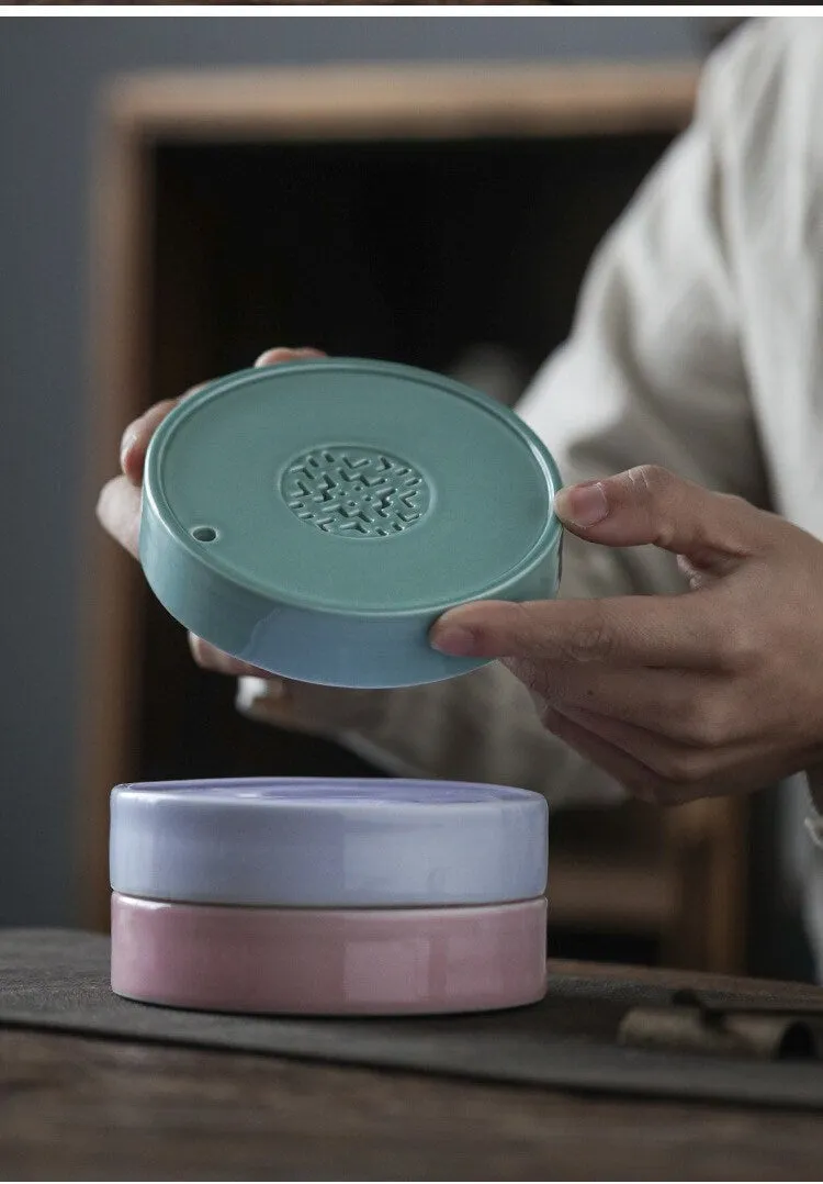 Gohobi Colourful Ceramic Tea Tray