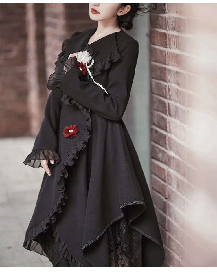 Gothic Style Dark Academia Coat Jacket