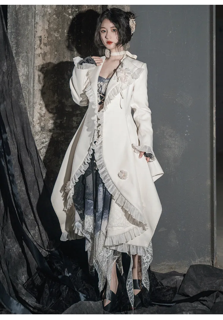 Gothic Style Dark Academia Coat Jacket