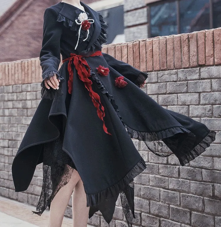 Gothic Style Dark Academia Coat Jacket