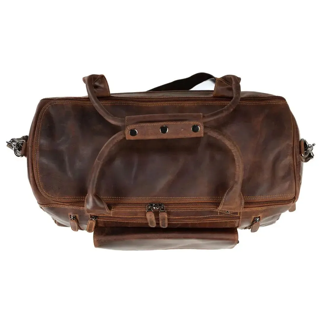 Greenwood Leather Regina Large Travel Duffle Bag
