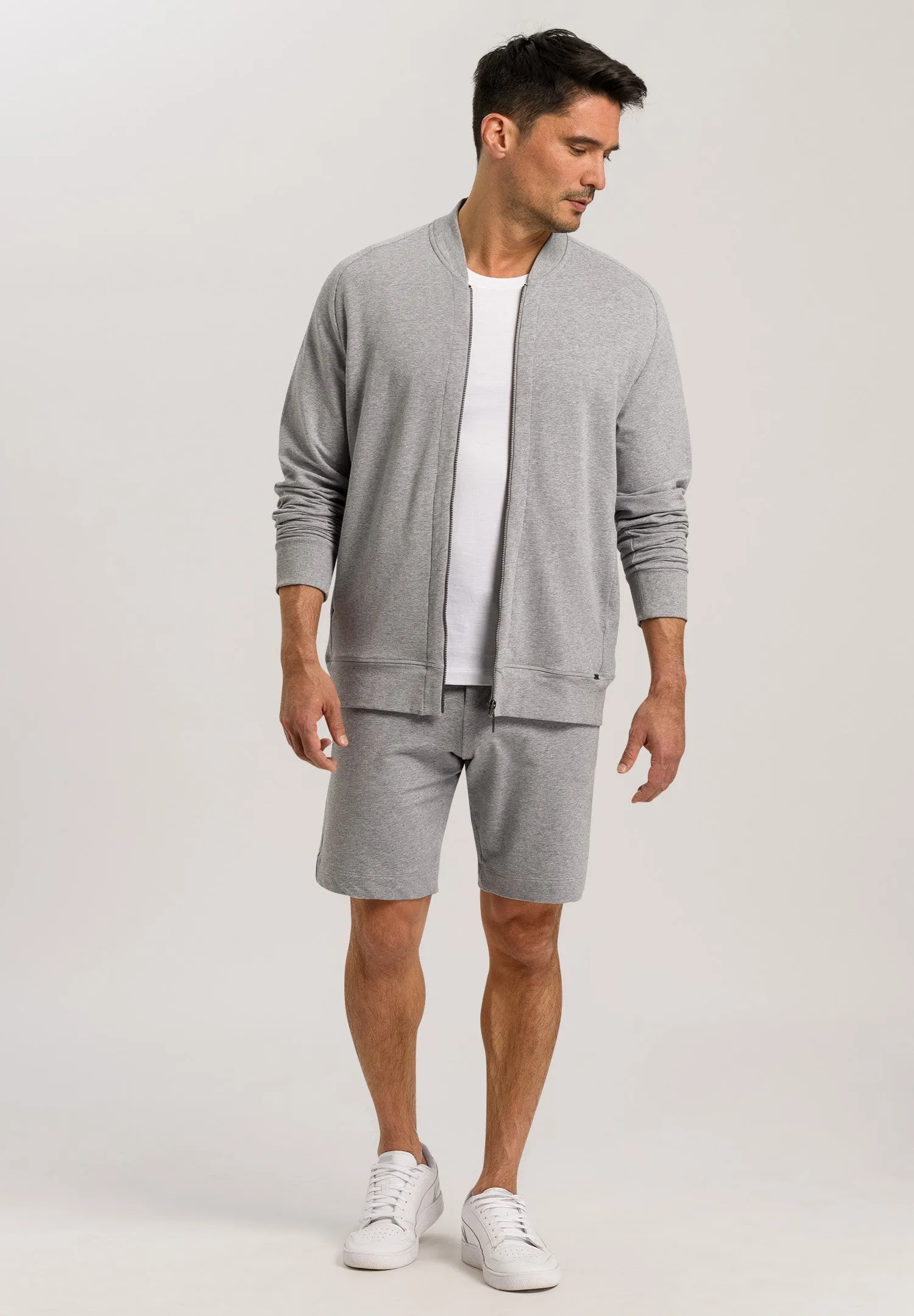Living Zip Jacket | Grey Melange 75076-1036