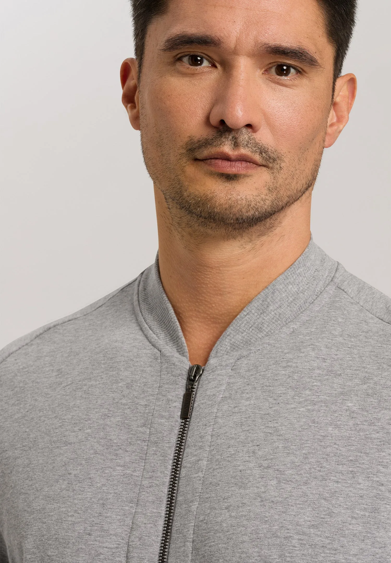 Living Zip Jacket | Grey Melange 75076-1036
