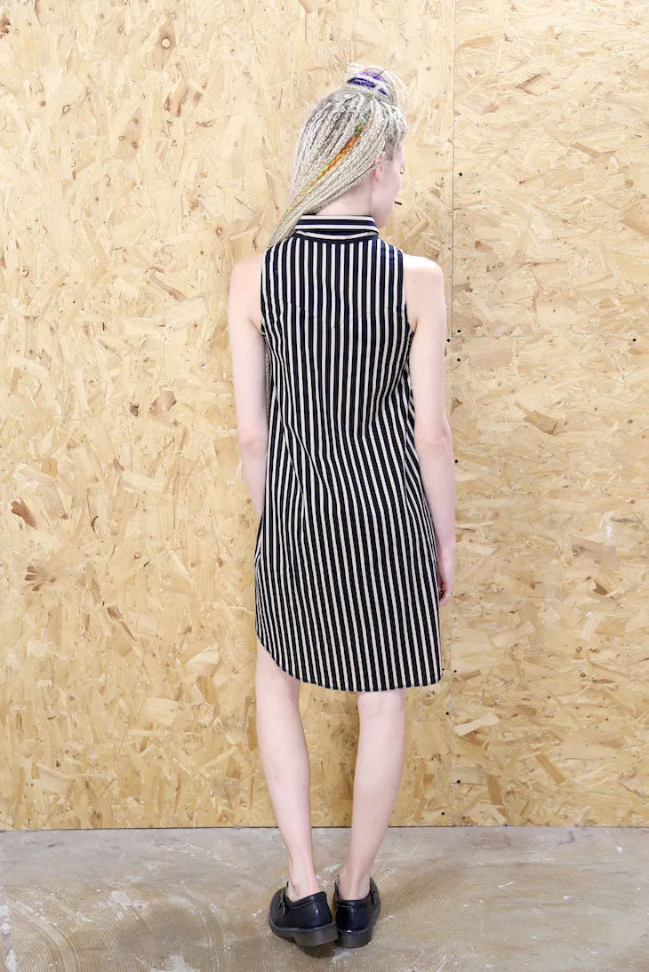 LOOT LABEL Striped Wrangler Shirt Dress