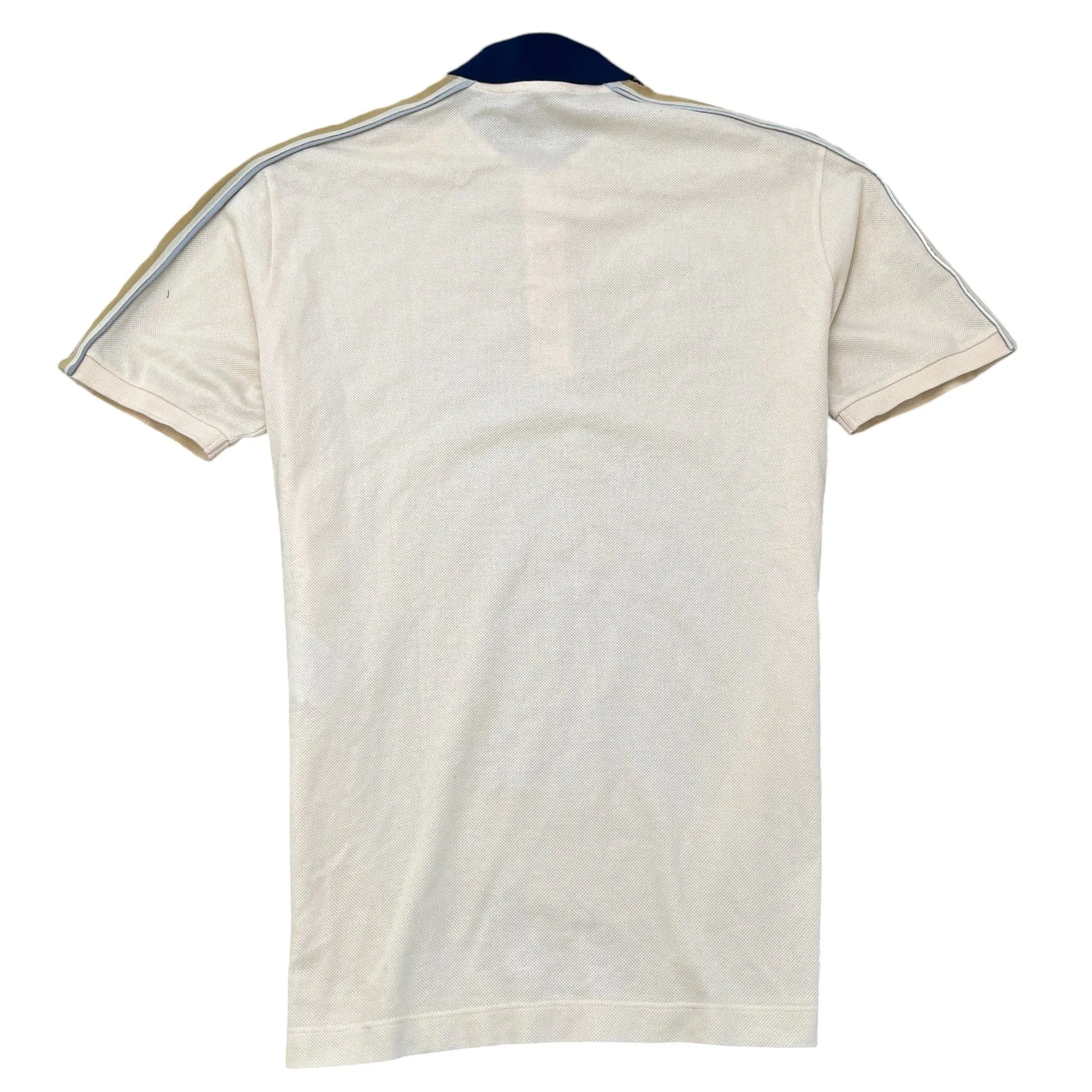 Men's Tape Logo Polo Shirt Beige Size M