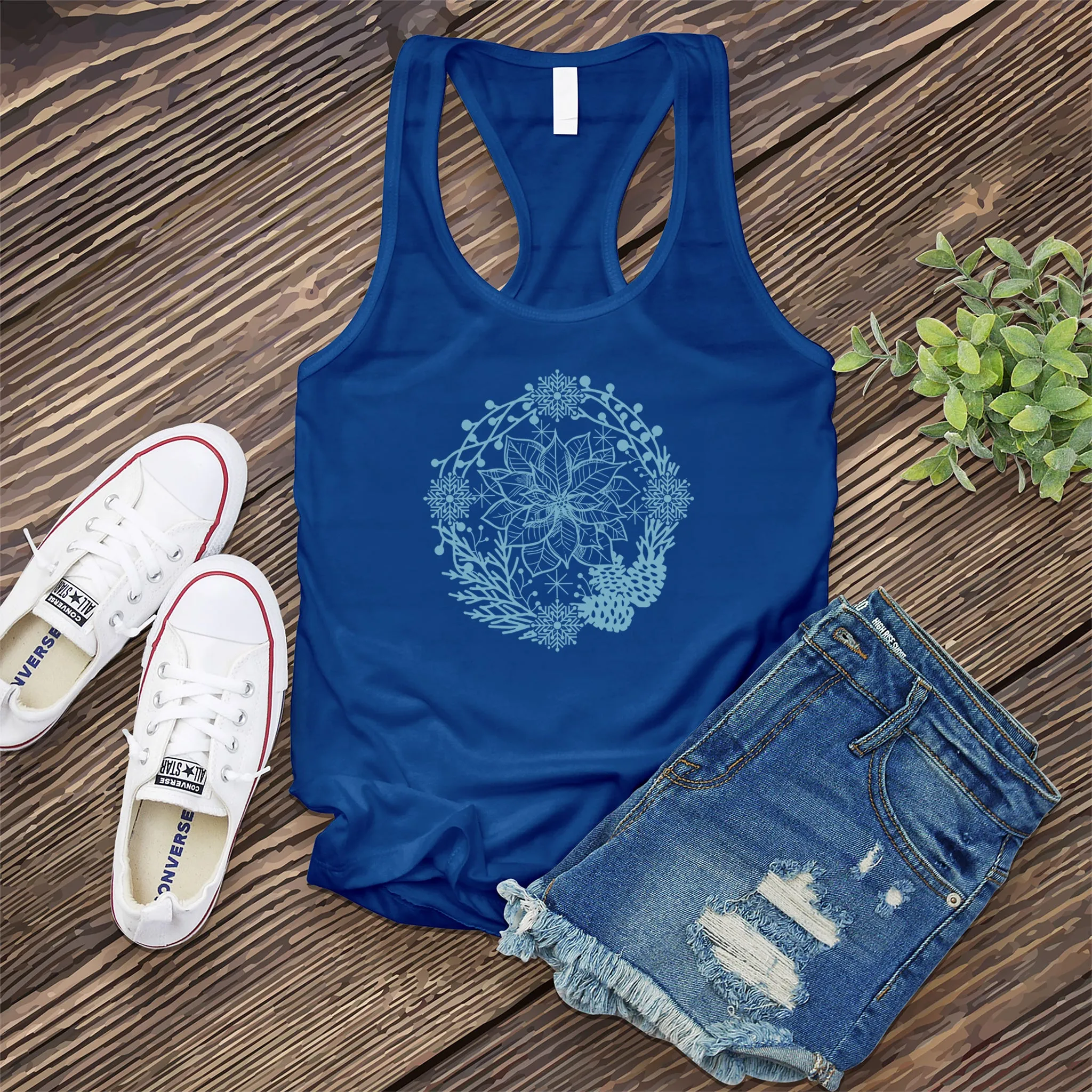 Once Upon a Poinsettia Women's Tank Top