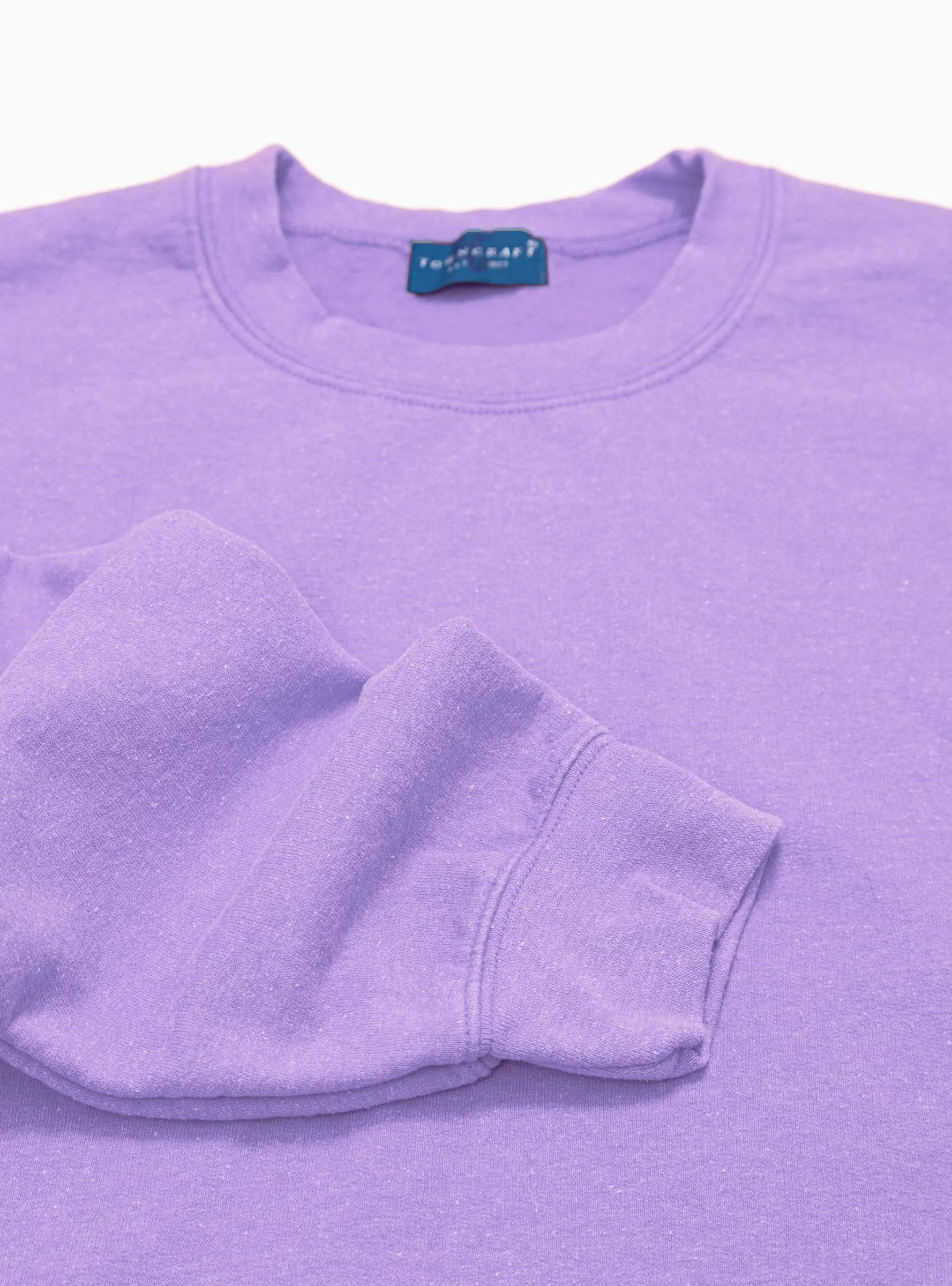 Pigment Dyed Sweatshirt Purple