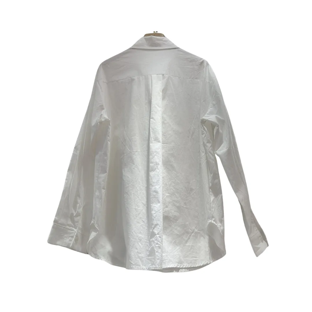 Pre Order:  3D Heart-Shaped Decoration Retro Loose Shirt