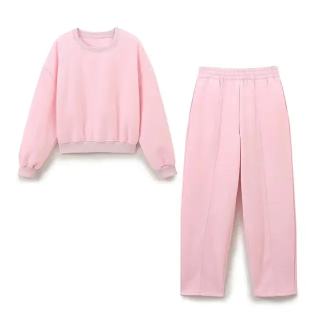 Pre Order: Long Sleeve Cotton Sweater   Pants Set