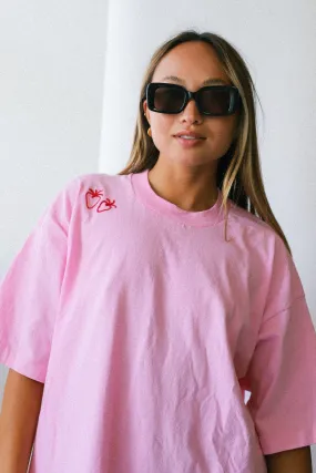 Prism X Large Lemonade Pink Strawberry Tee Dress