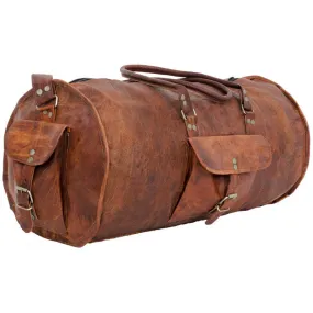 Retro Leather Duffle Bag 22" Retro Leather Duffle Bag 22"