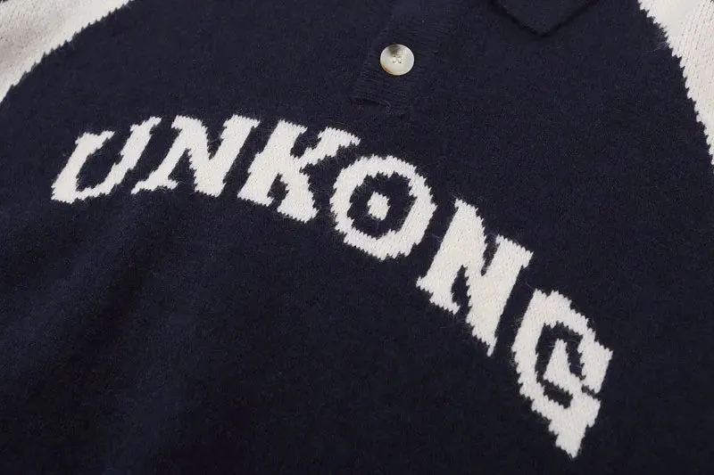 Retro Sport Knitted Polo