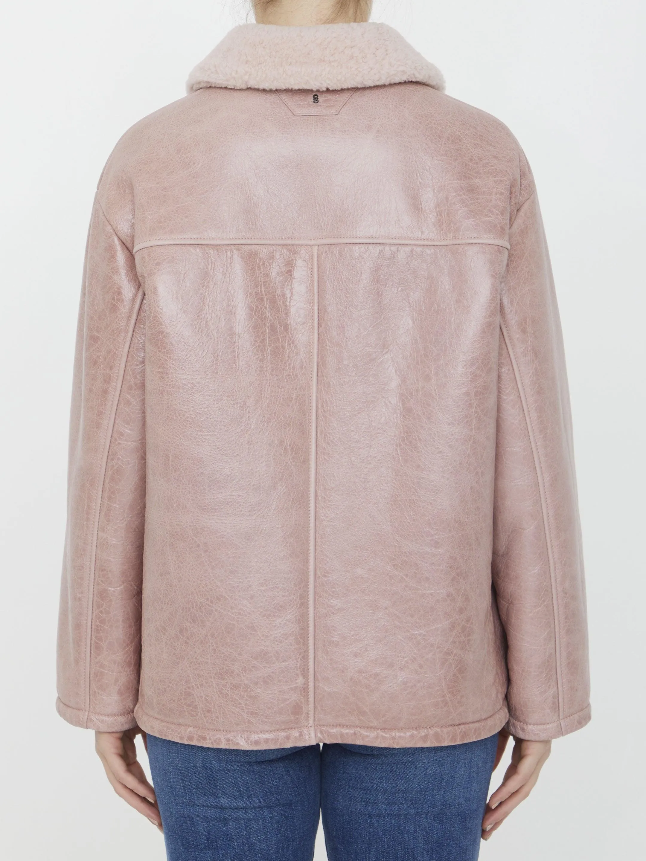 Salvatore Santoro Pink Leather Jacket