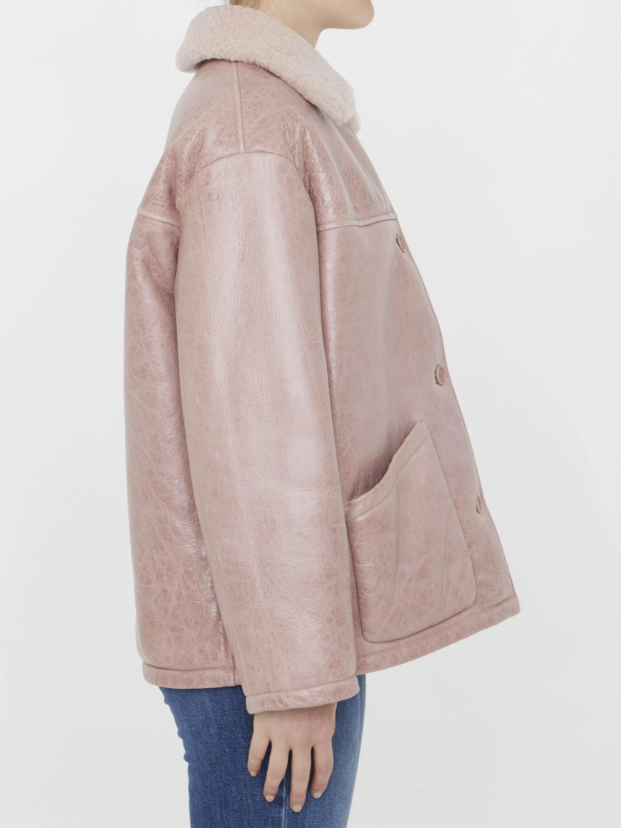 Salvatore Santoro Pink Leather Jacket