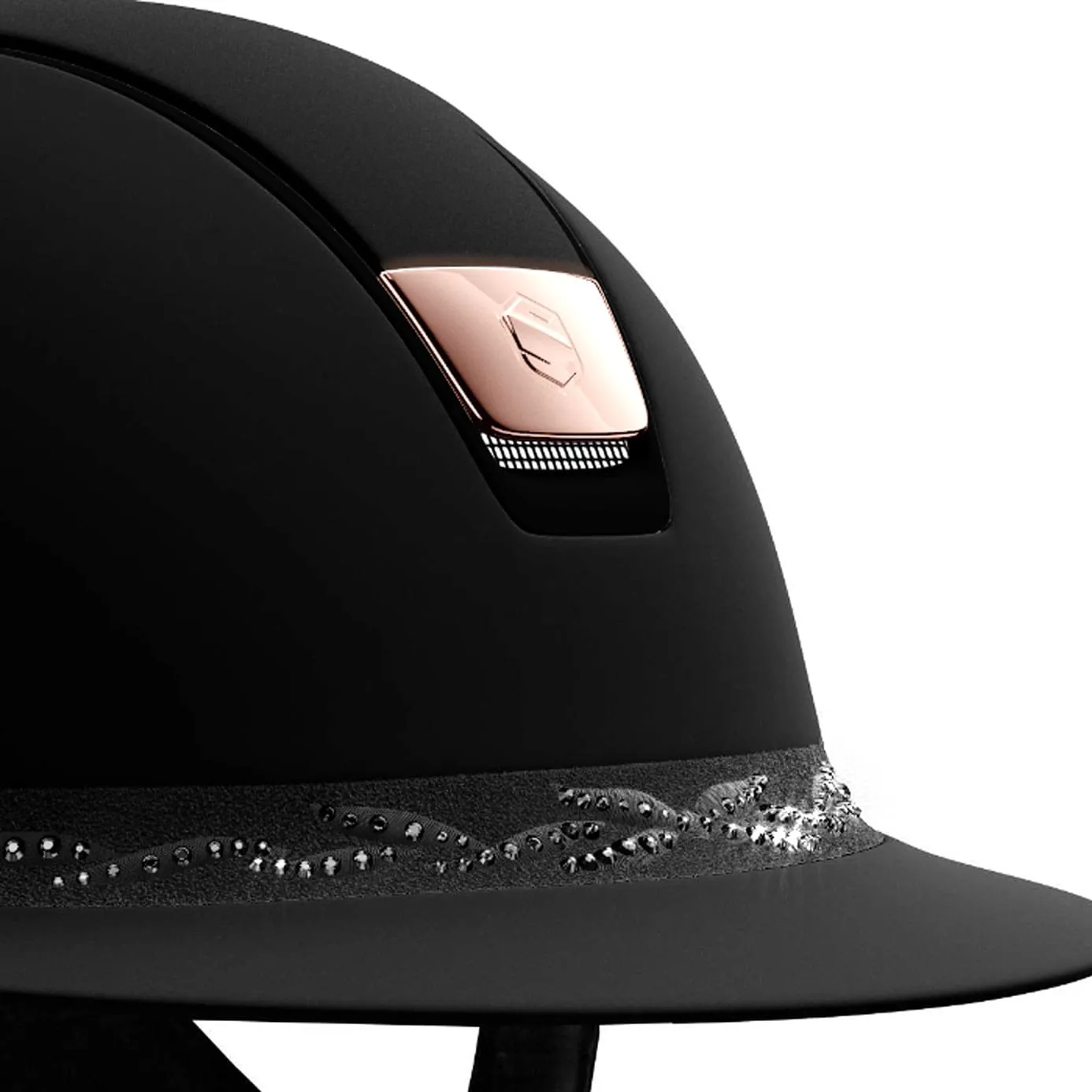 Samshield V1 Black Miss Shield with Crystal Flower Band and Rose Gold Blazon