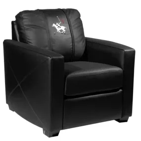 Silver Club Chair with Polo Logo Panel