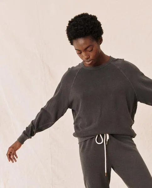 The College Sweatshirt, Washed Black