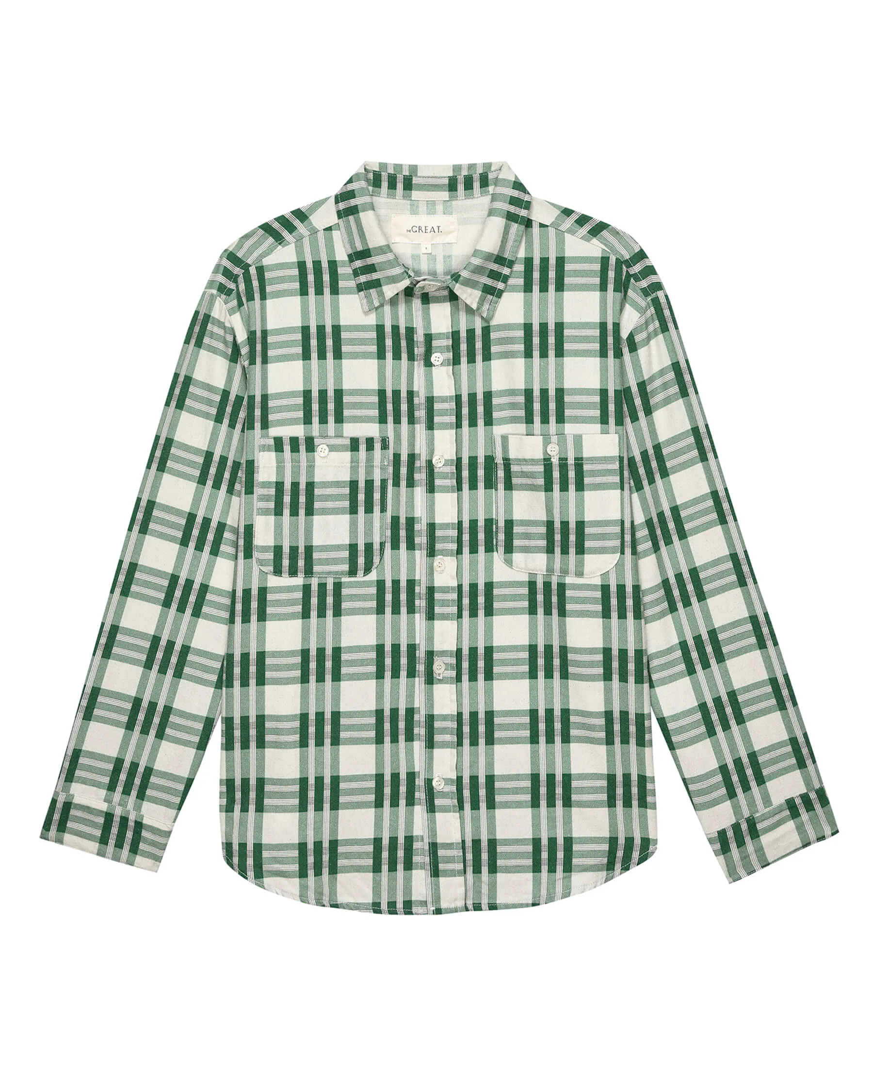 The Harbor Shirt. -- Bright Green Pioneer Plaid