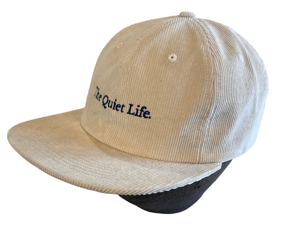 The Quiet Life Serif Polo Corduroy Hat - Stone