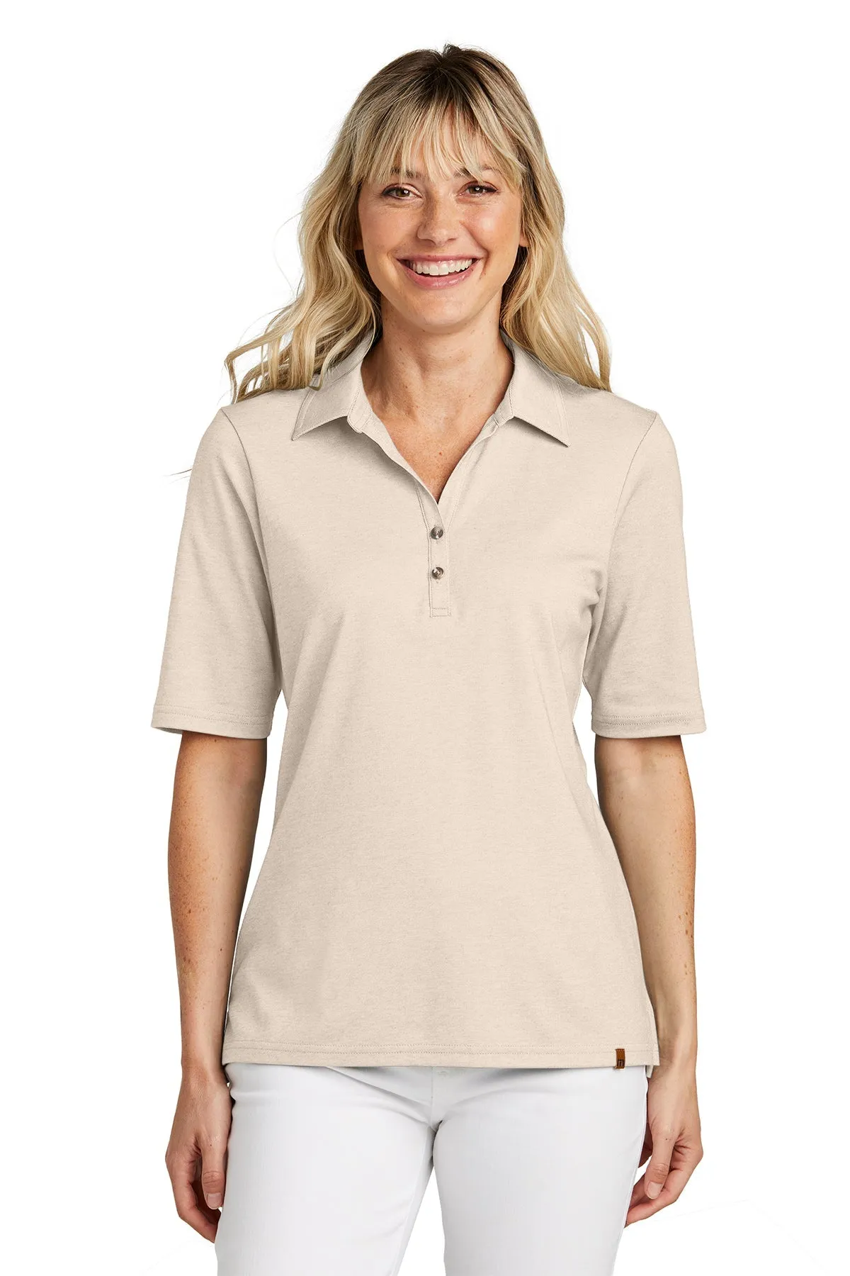 TravisMathew Ladies Sunsetters Custom Polos, Natural Heather