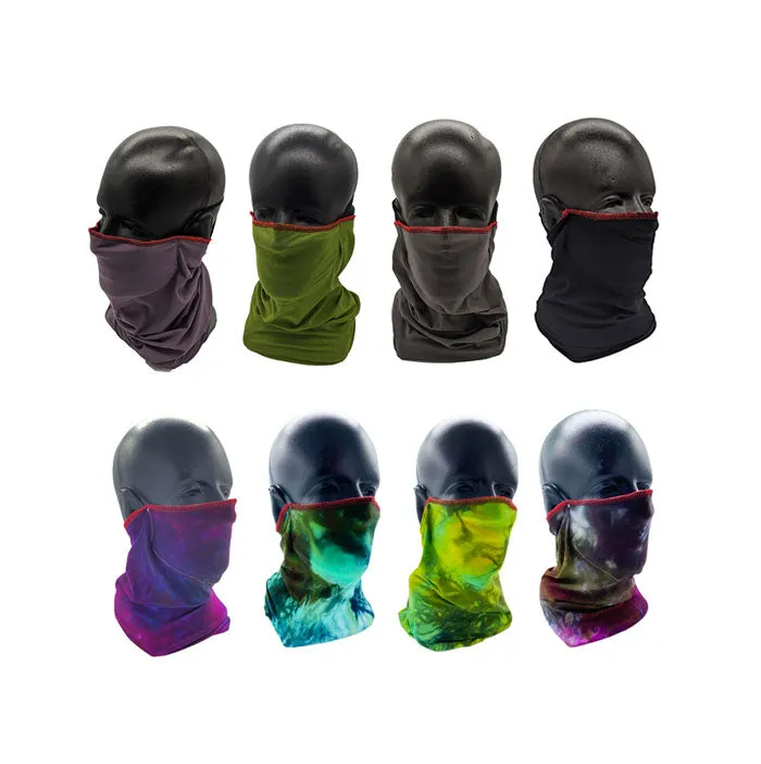 Triple Layer Bamboo Neck Gaiter Face Mask - Pick a Color - Performance Bamboo Headband / Scarf/ Balaclava / Tube Scarf - Organic Clothing