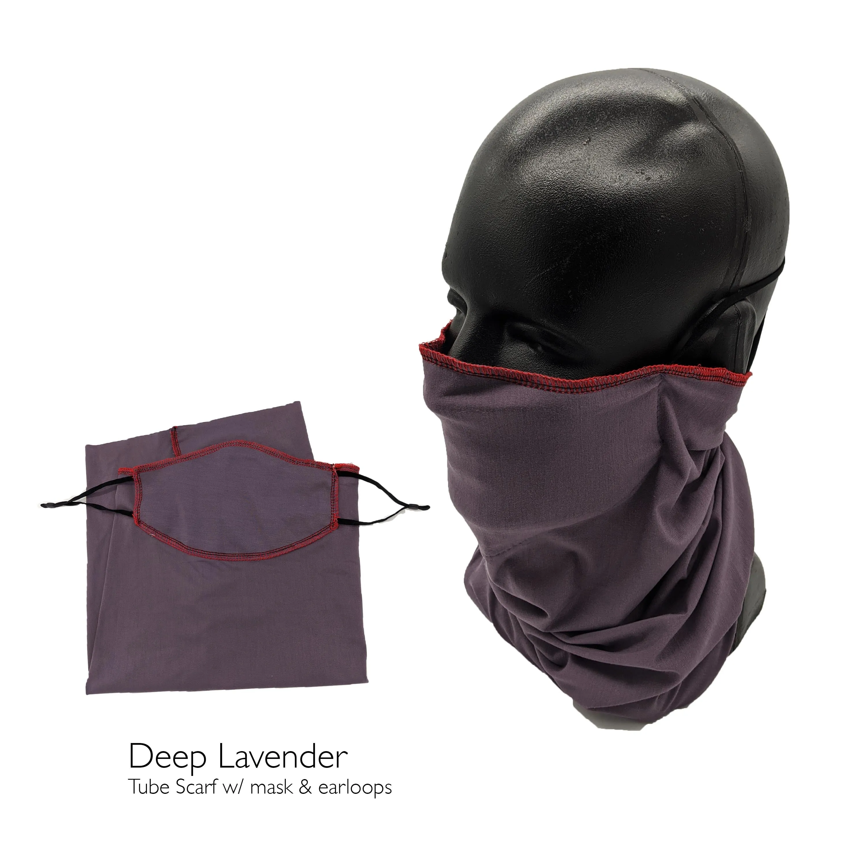 Triple Layer Bamboo Neck Gaiter Face Mask - Pick a Color - Performance Bamboo Headband / Scarf/ Balaclava / Tube Scarf - Organic Clothing