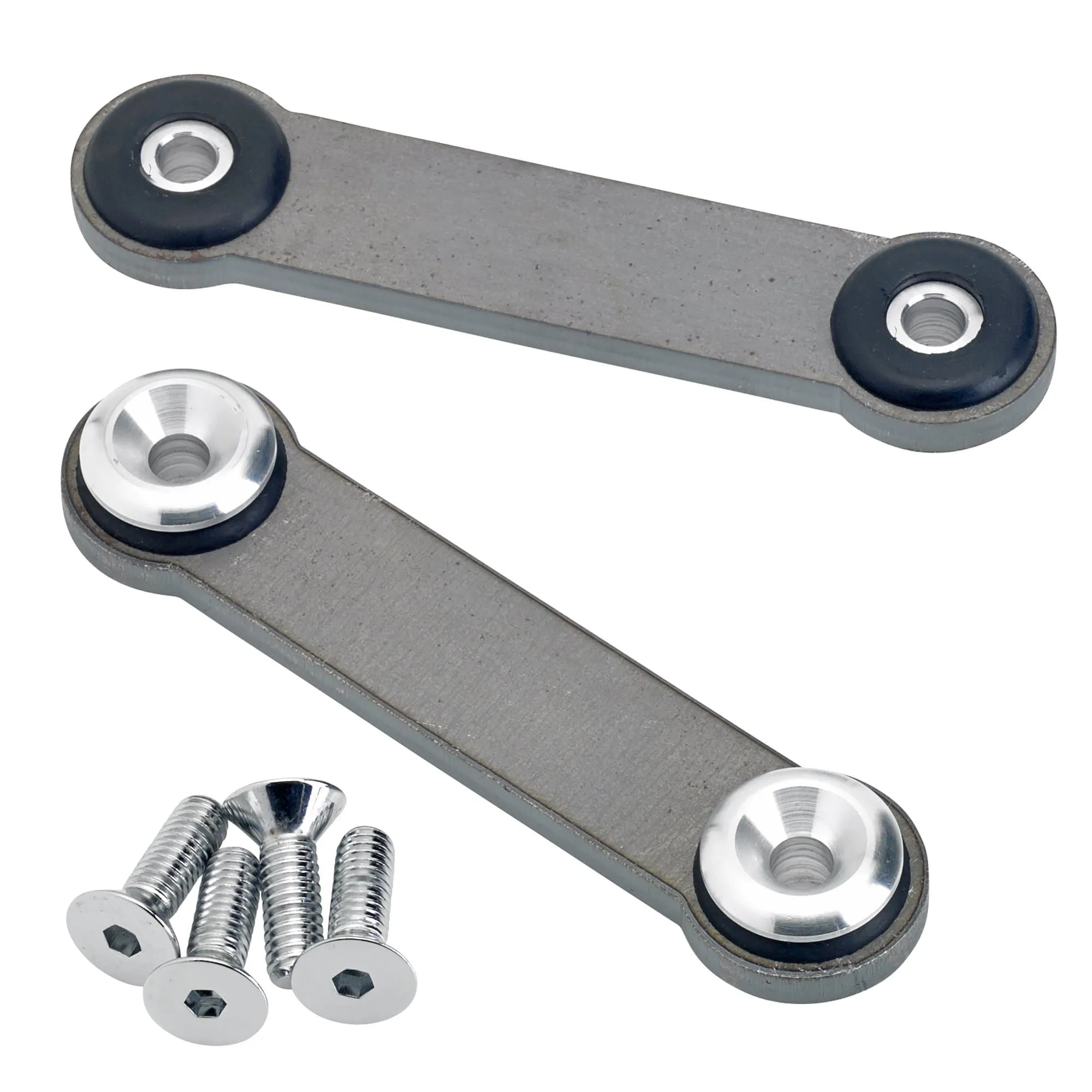 Universal Frisco Gas Tank Rubber Mounting Kit with Aluminum Inserts - Flat Head Allen