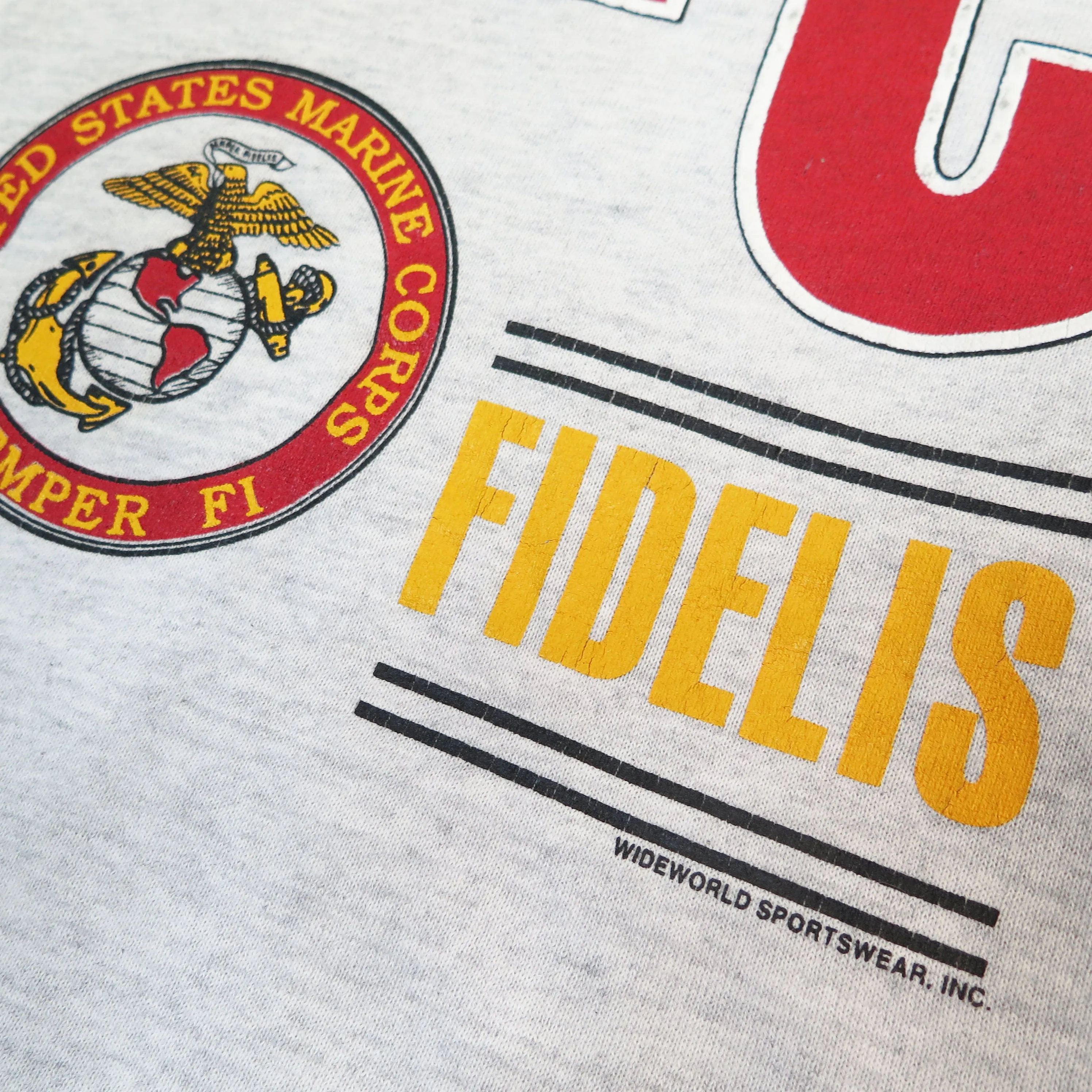 USMC US MARINE CORPS 1980'S SWEATSHIRT SIZE LARGE