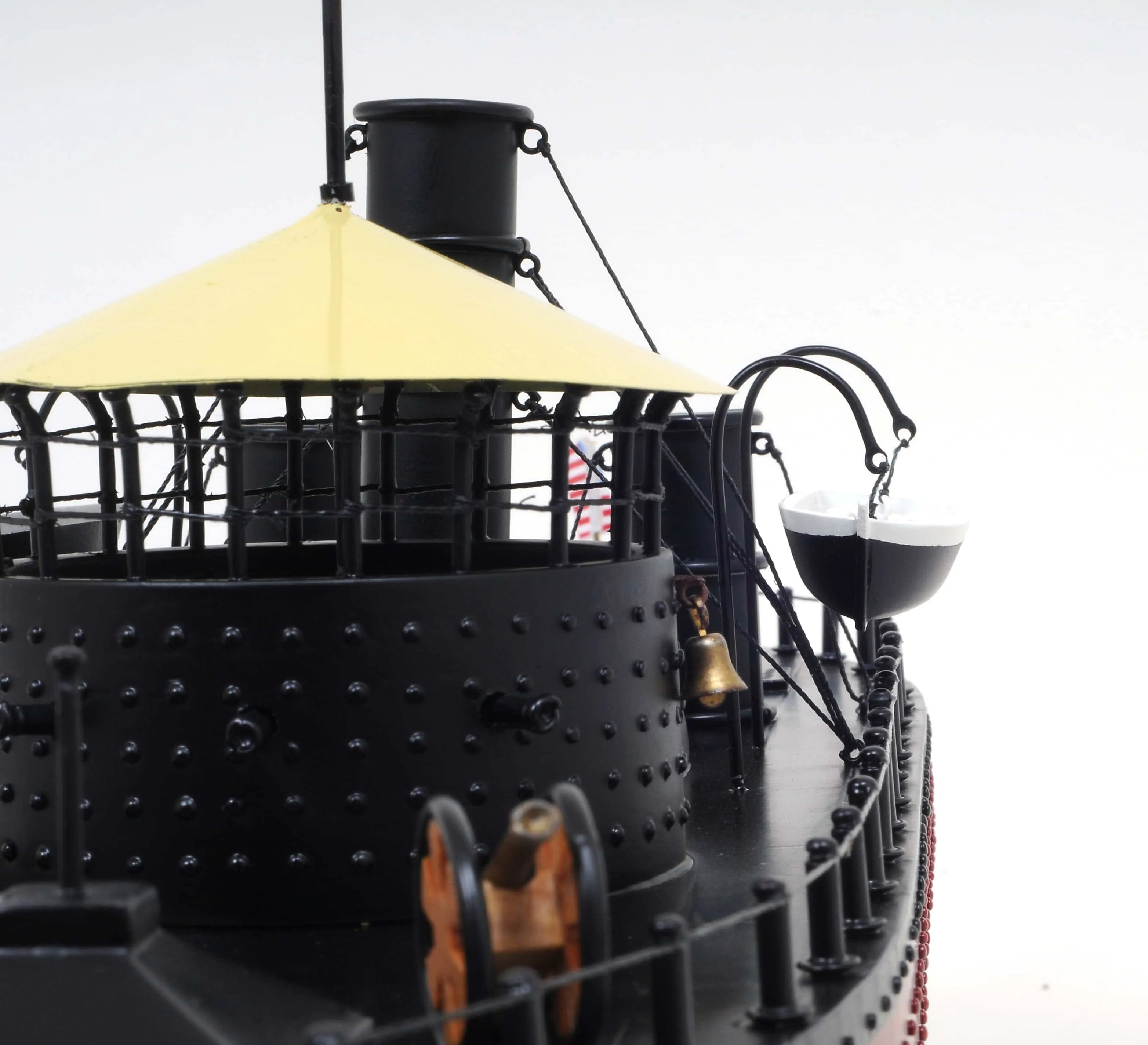 U.S.S. Monitor Ironclad Steam Powered Ship Exclusive Edition Model Assembled