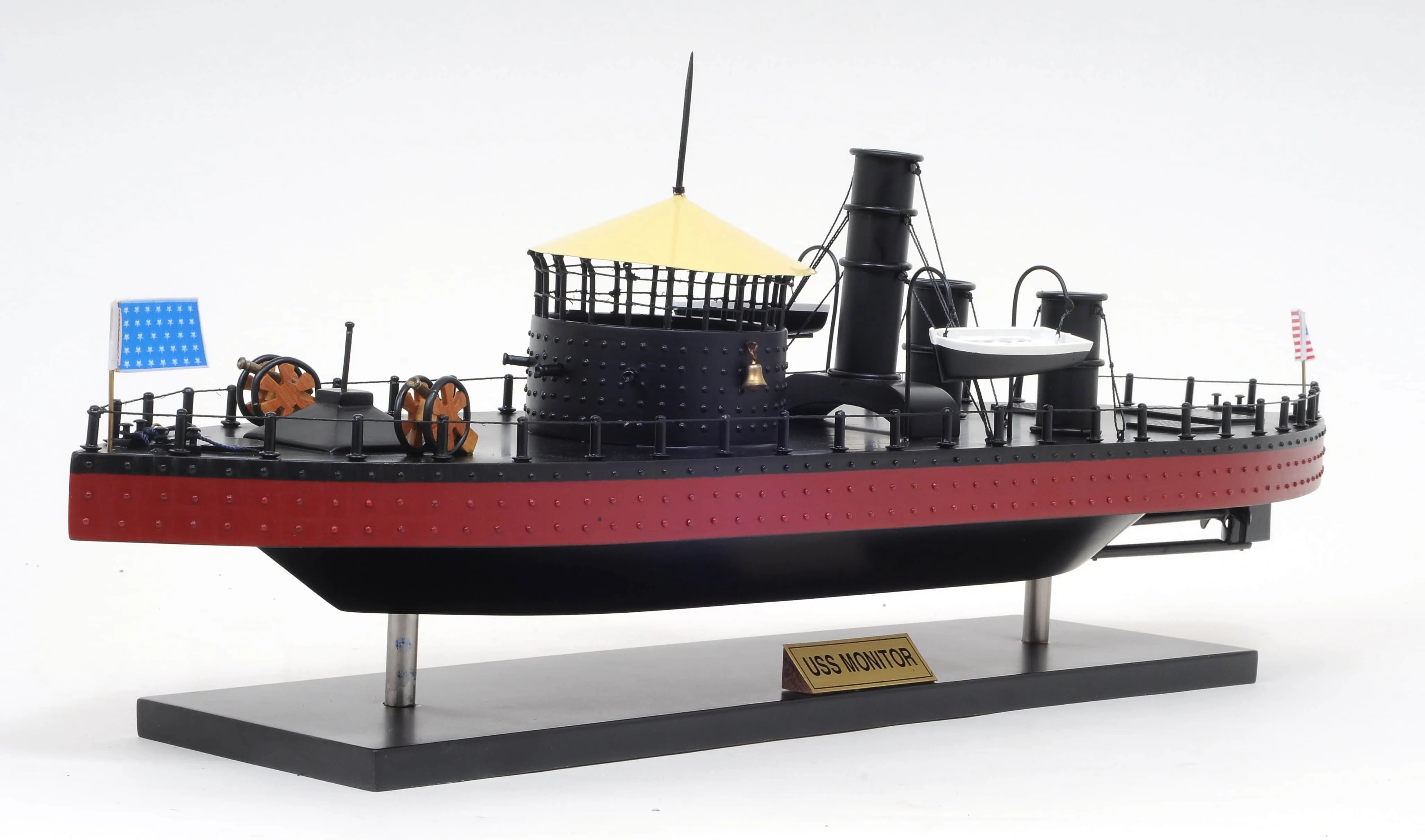 U.S.S. Monitor Ironclad Steam Powered Ship Exclusive Edition Model Assembled