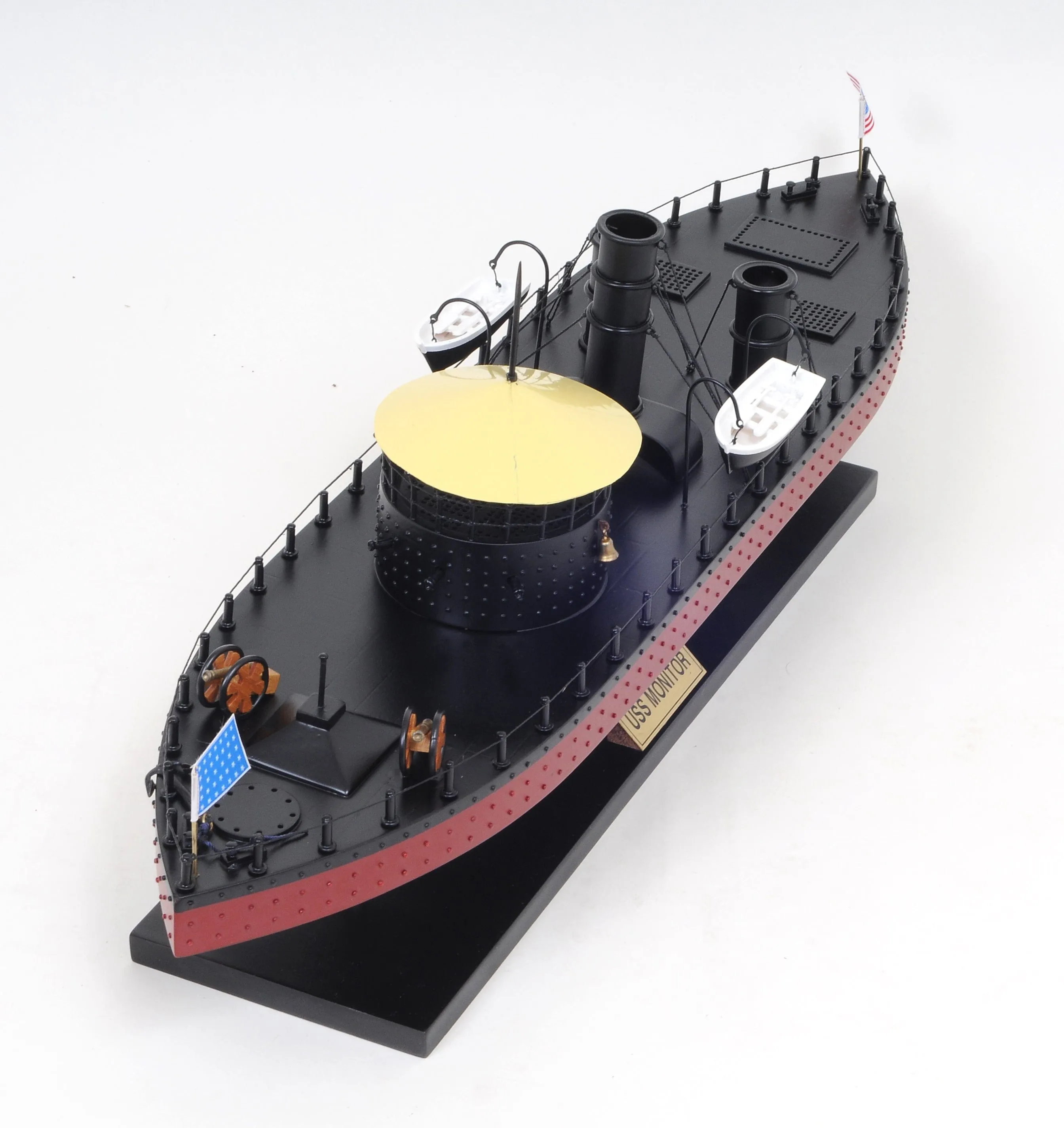 U.S.S. Monitor Ironclad Steam Powered Ship Exclusive Edition Model Assembled