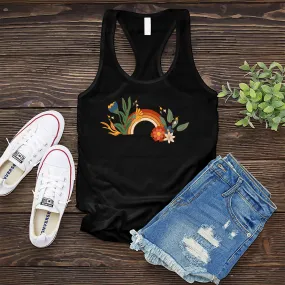 Vintage Floral Rainbow Women's Tank Top