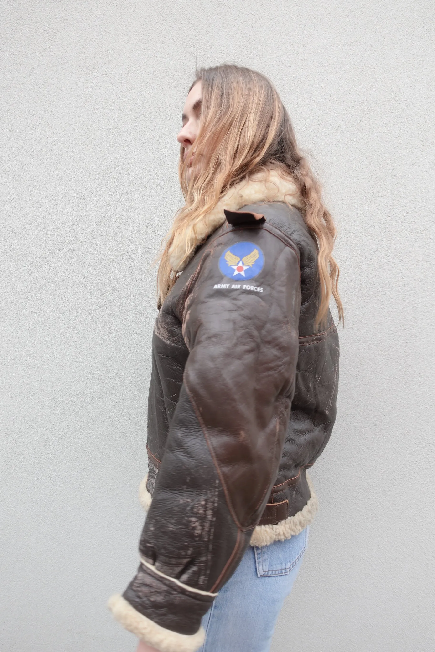VINTAGE LEATHER PILOT JACKET