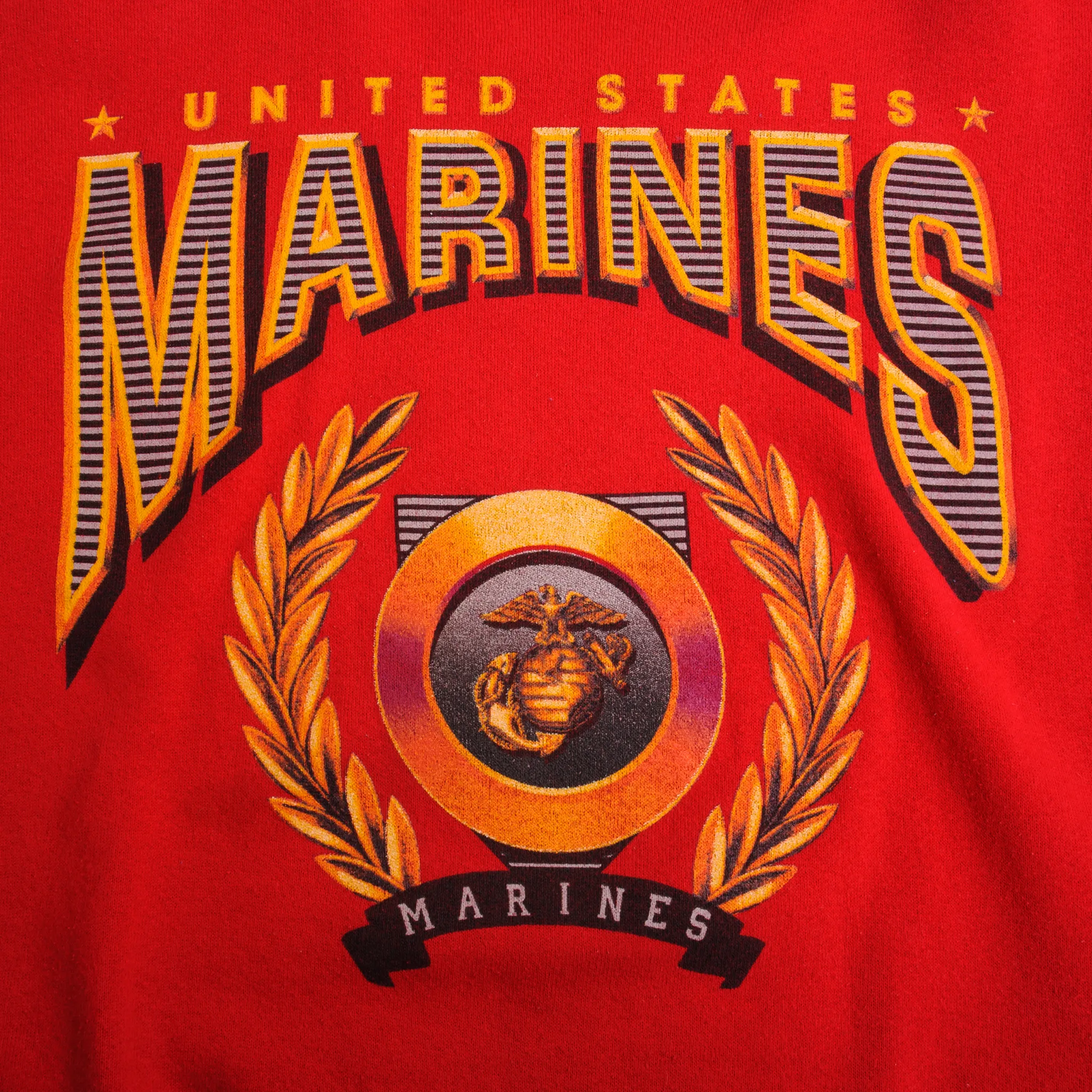 VINTAGE UNITED STATES MARINES SWEATSHIRT SIZE LARGE 1990S MADE IN USA