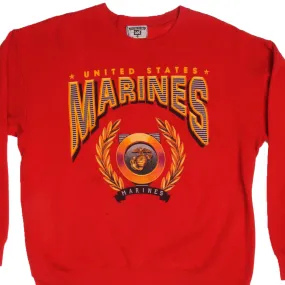 VINTAGE UNITED STATES MARINES SWEATSHIRT SIZE LARGE 1990S MADE IN USA
