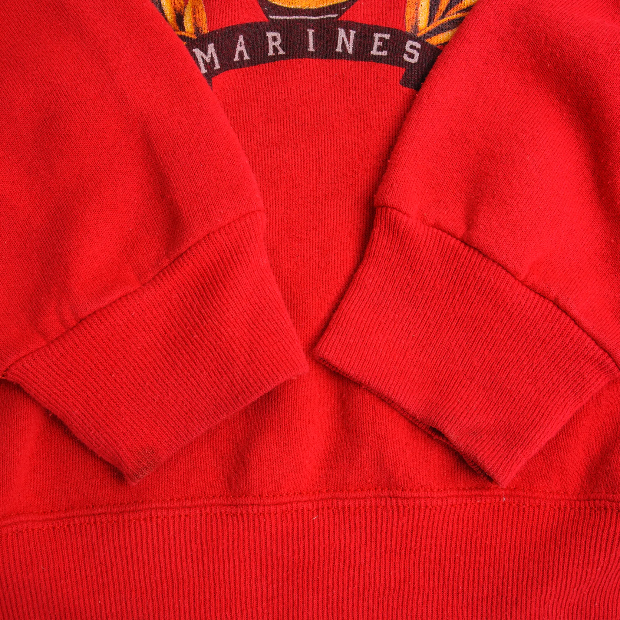 VINTAGE UNITED STATES MARINES SWEATSHIRT SIZE LARGE 1990S MADE IN USA